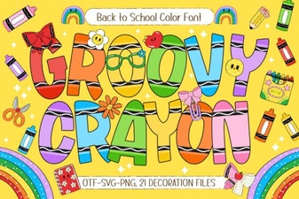 Groovy Crayon Font: Creative Handwriting Projects