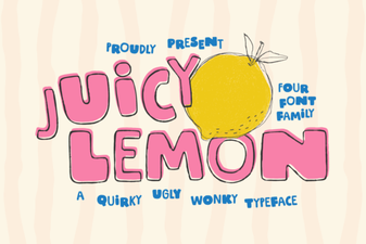 Juicy Lemon: a Bright & Cheery Typeface