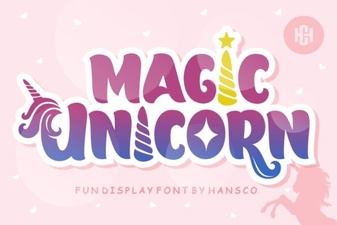 Enchant Your Designs with Magic Unicorn Font