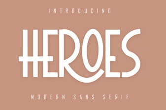Craft Bold Designs with Heroes Font