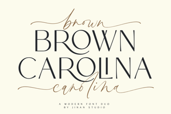 Crafting Projects with Brown Carolina Duo Font
