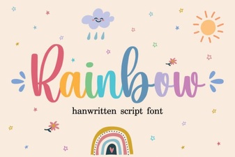Rainbow Fonts: Creative Colorful Typography Ideas