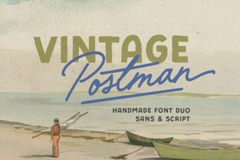 Vintage Postman Font for Timeless Design Projects