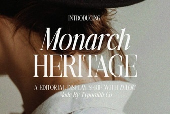 Craft Elegance with the Monarch Heritage Font